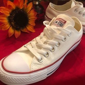 Converse All Star Chuck Taylor Low Top White Sneakers ICONS Essential